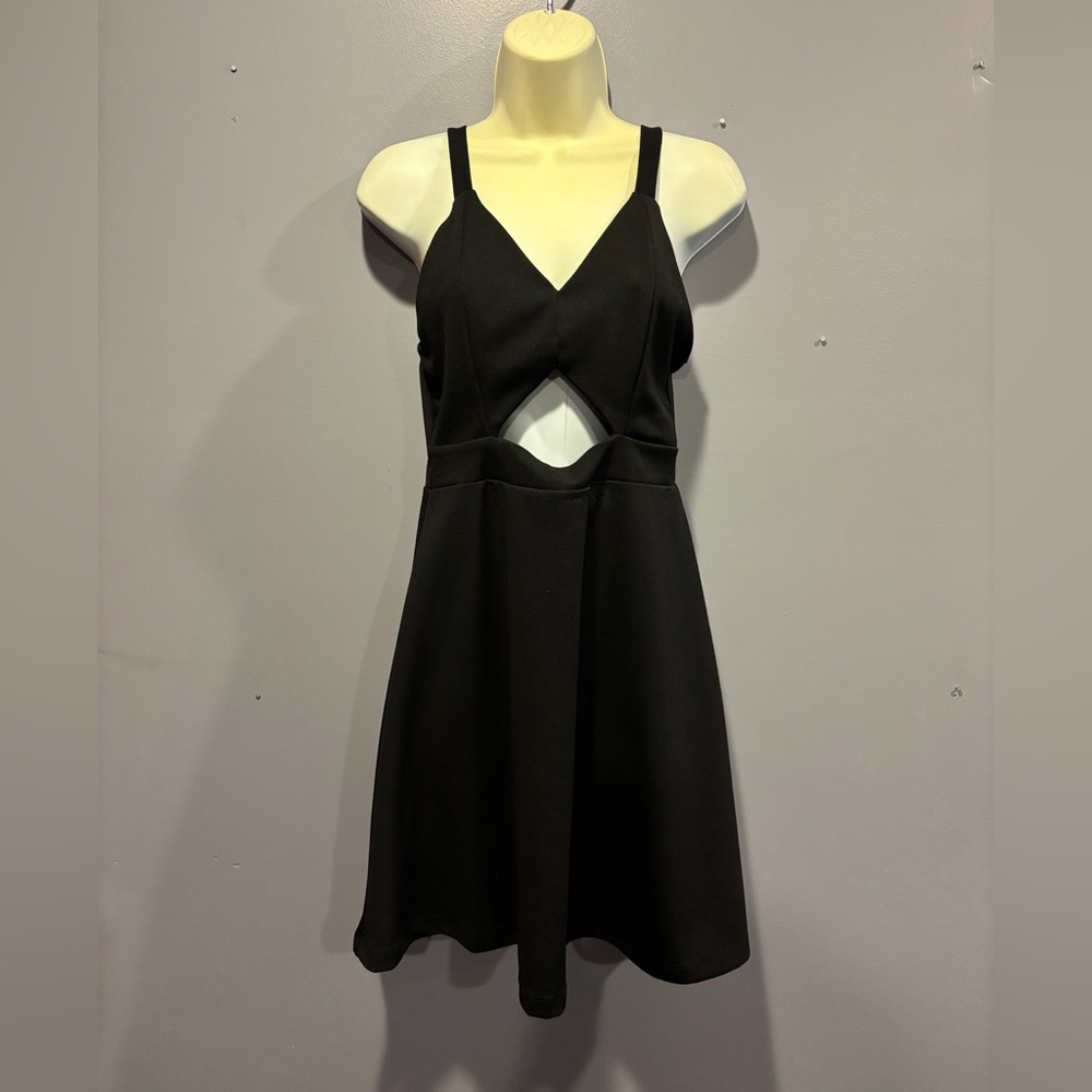 Style Rack Black Cut Out Cocktail Dress